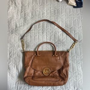 Michael Kors brown leather bag